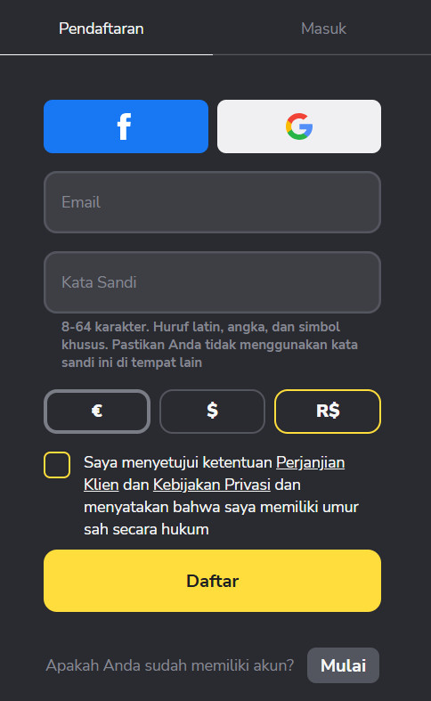 binomo web login, binomo registration